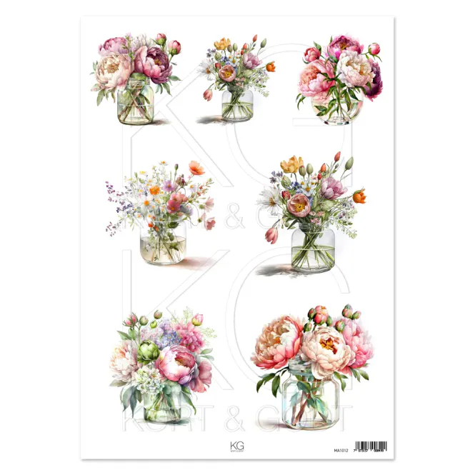 Hovedbilde MA1012 Motivark Blomster