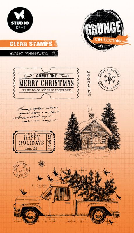 Winter Wonderland Grunge Clear Stamp 