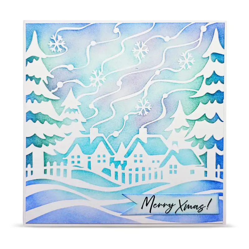 PC-272 - 6X6 (INCH) STENCIL - WINTER QUIET 