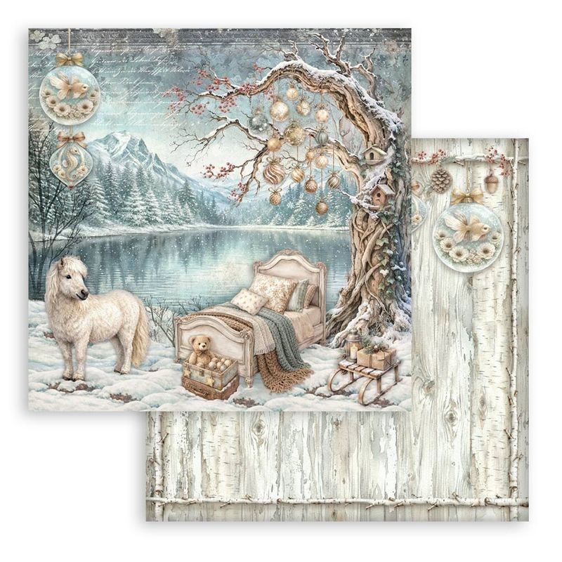 White Christmas 12x12 Inch Paper Pack by Cristina Radovan