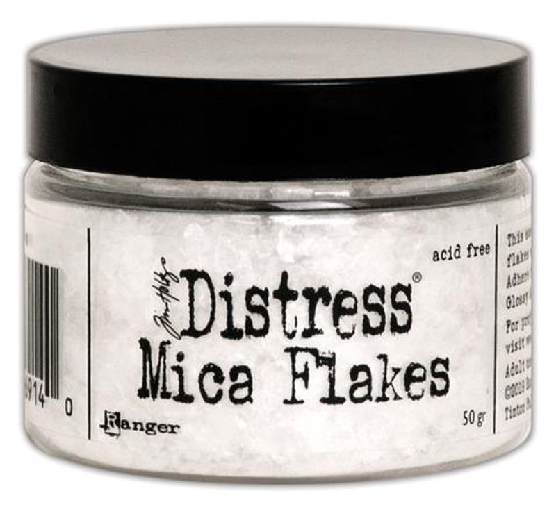 Distress mica flakes