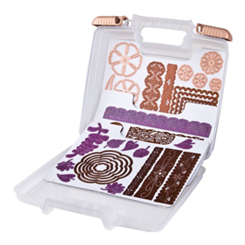 Magnetic die storage case