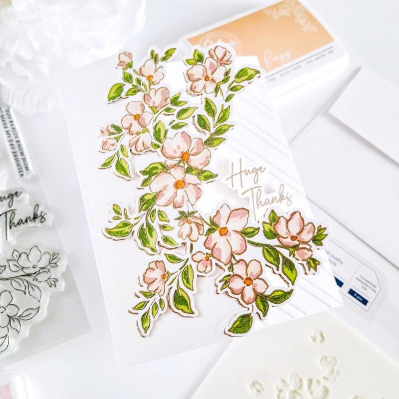 Blooming Branch stempel + dies
