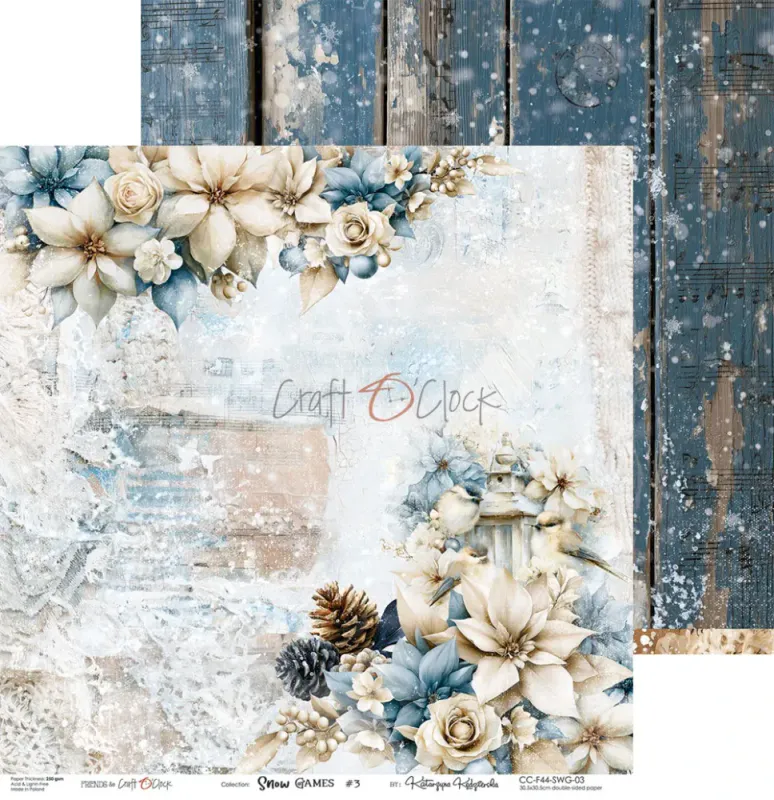 Craft O'Clock - Snow Games - Paper Pack - 12 x 12