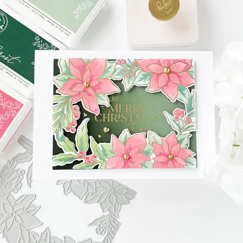 Poinsettia Frame dies
