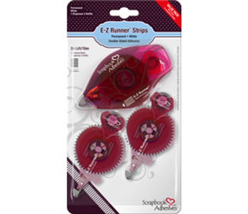 Scrapbook Adhesives E-Z Runner Permanent Strips Refillable Value