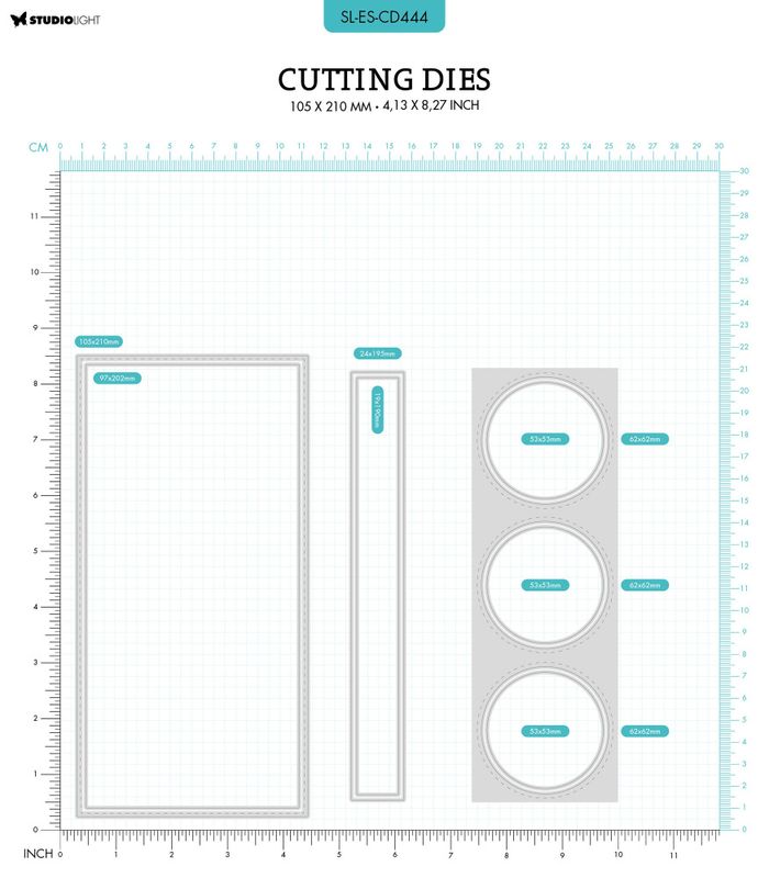 Card Passe Partout Slim Circle Essentials Cutting Dies