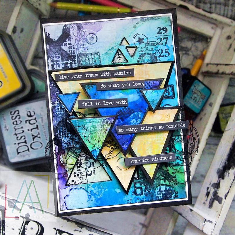 #99 - A4 STENCIL - Totally triangular