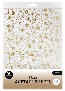 Hovedbilde Snowflakes Gold Christmas ...