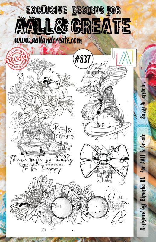 #837- A5 STAMP - Sassy accessorie