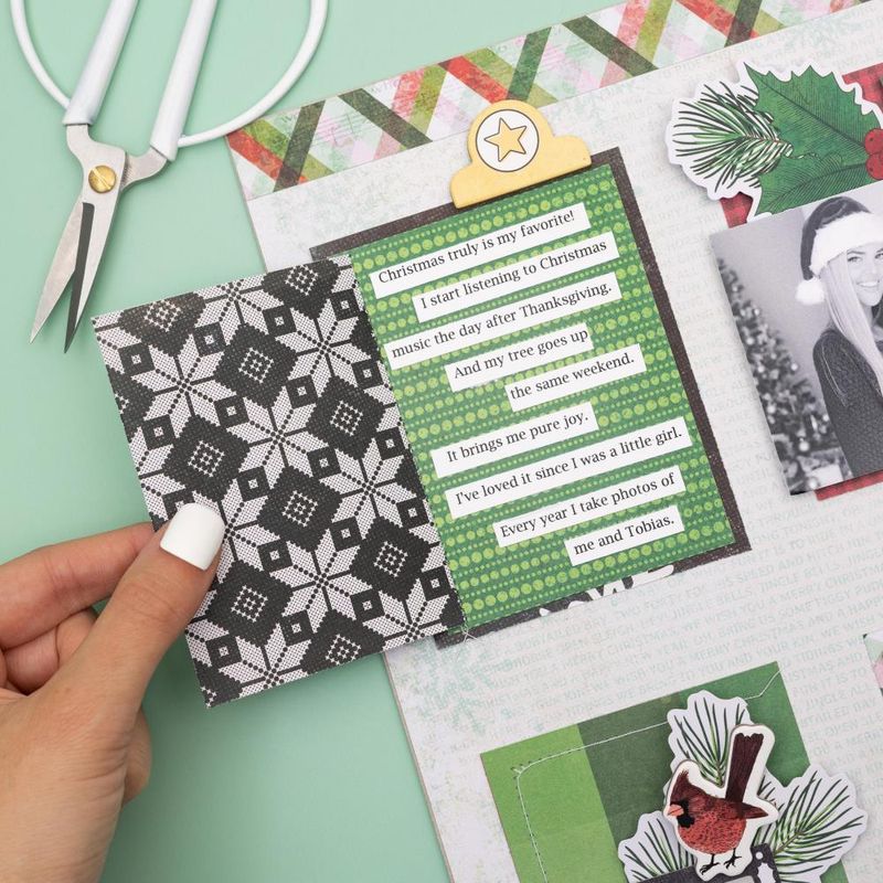 Vicki Boutin Evergreen & Holly Chipboard Stickers 12