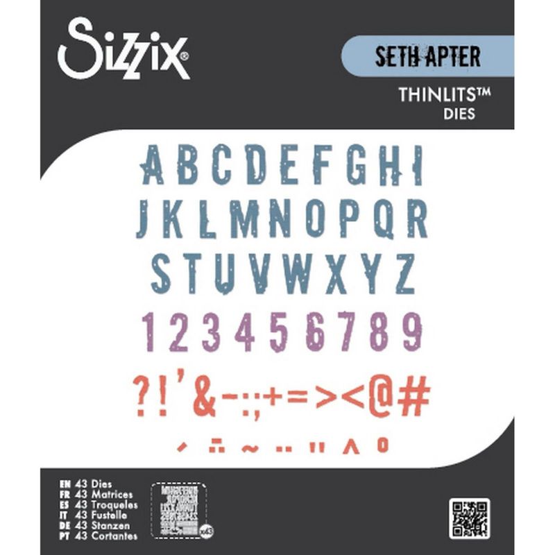 Thinlits Die Set Typography (43pcs) by Seth Apter