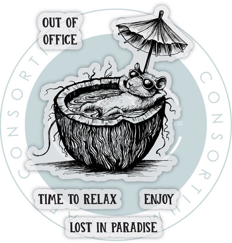 Oliver's Adventures A6 Photopolymer Stamp Set Paradise