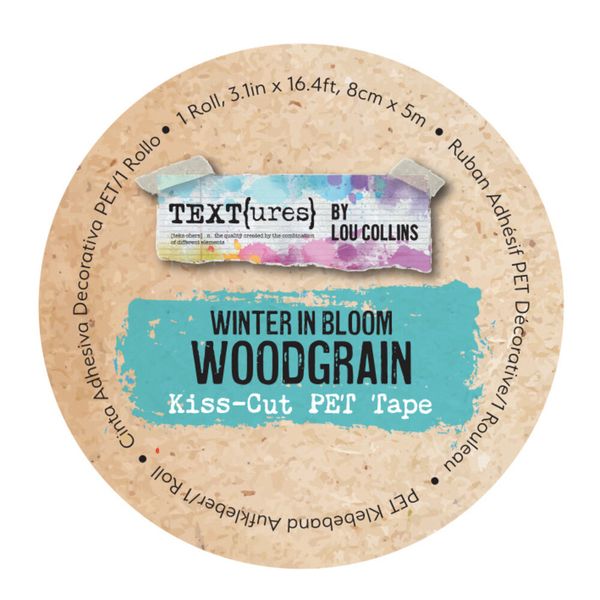 Winter in Bloom Kiss-Cut PET Tape Woodgrain (8cmx5m) by Lou Collin