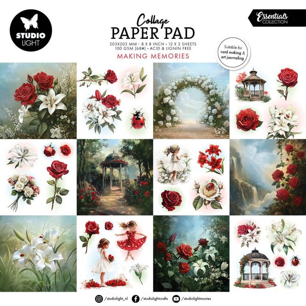Making Memories 8x8 Inch Collage Paper Pad