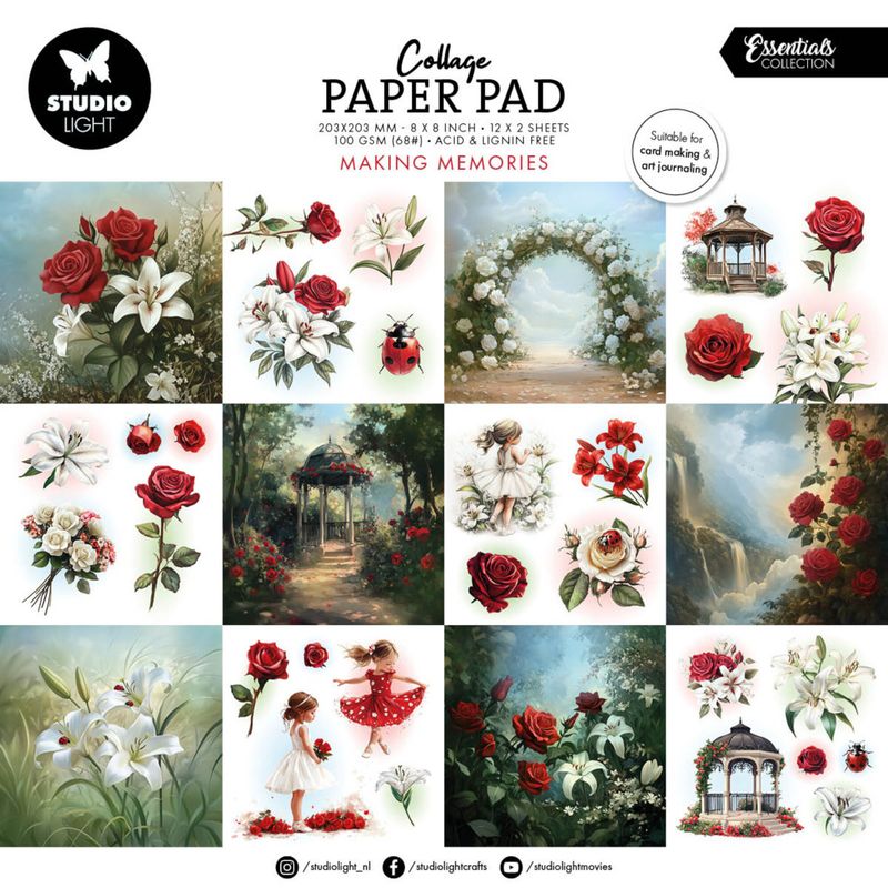 Making Memories 8x8 Inch Collage Paper Pad