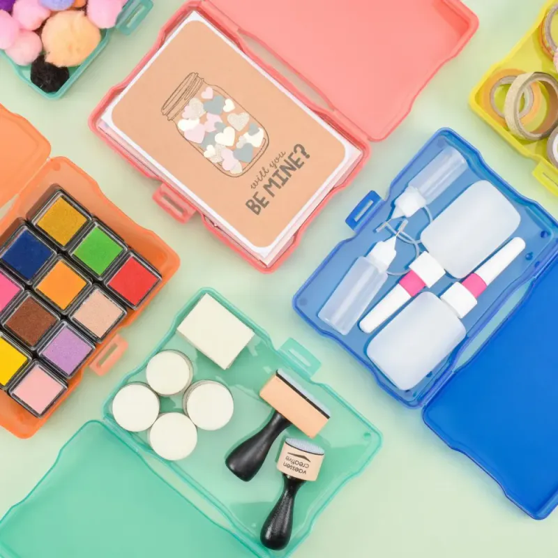 Colourful Storage Box with 6 Cases