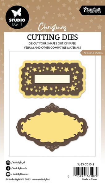 Fanciful Labels Christmas Cutting Die