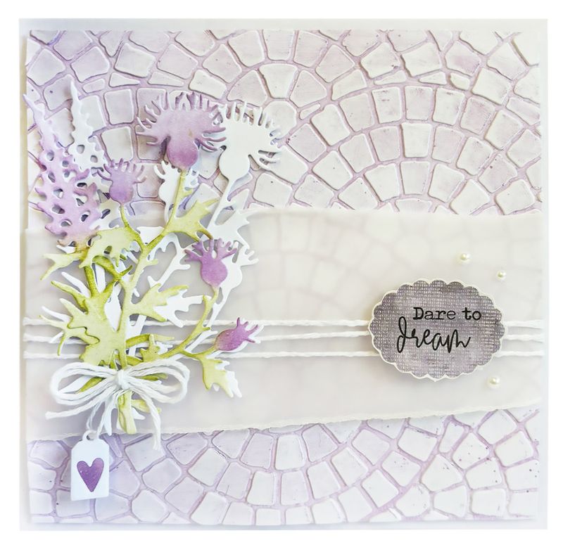 Nature's Dream 2 Embossing Folder Vintage Stones 