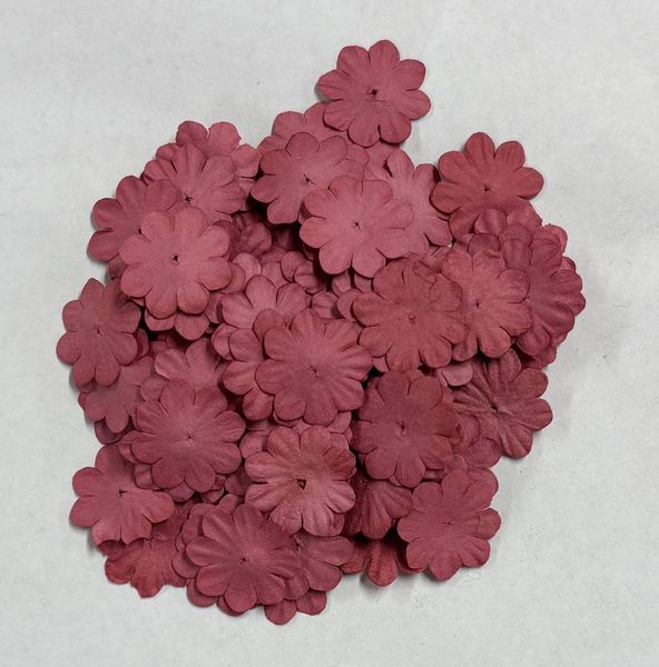 Mini Pappersblommor 20 mm 100 st Raspberry