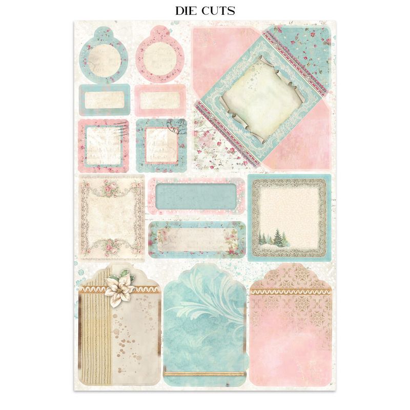 Winter Magic Junk Journal Stickers, Backgrounds, Cut-Outs