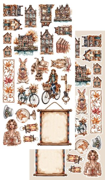 Alchemy of Art Extras to Cut Lovely Autumn - 10X  – 30,5&times;15 cm