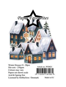 Hovedbilde Die-Cuts A7 Winter Houses #1 ...