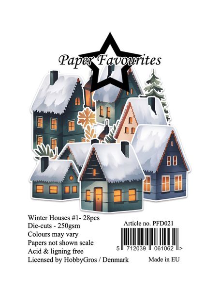 Die-Cuts A7 Winter Houses #1 (28pcs) 