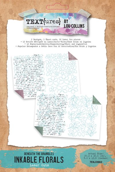 Beneath the Brambles Laser Cut Inkable Florals Pack (48pcs) 