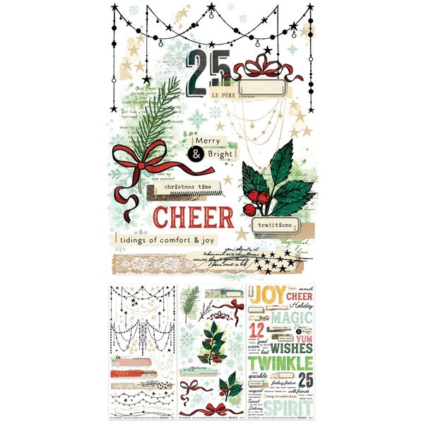  Mistletoe And Memories - Rub-On Transfer Set Essential
