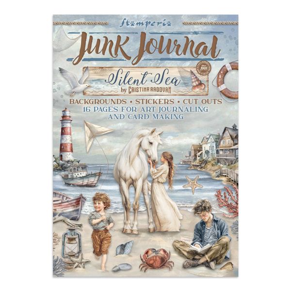 Silent Sea Junk Journal stickers, Backgrounds, Cut-Outs