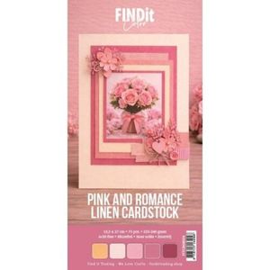 Hovedbilde Linen Cardstock 4K Pink and ...