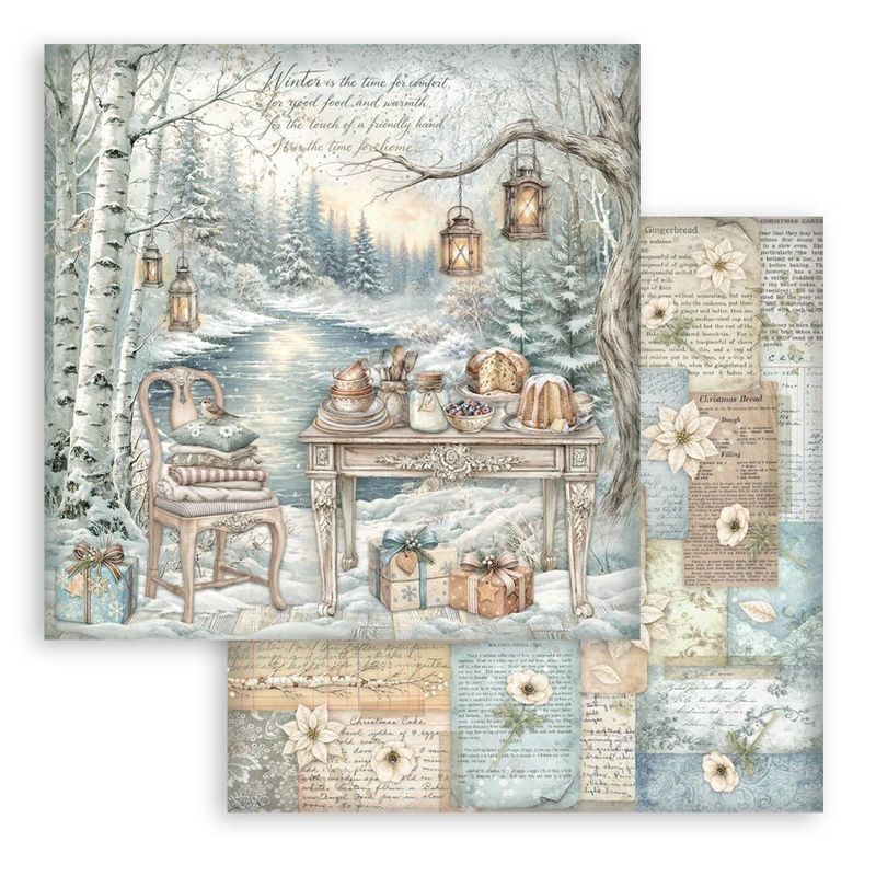 White Christmas 12x12 Inch Paper Pack by Cristina Radovan