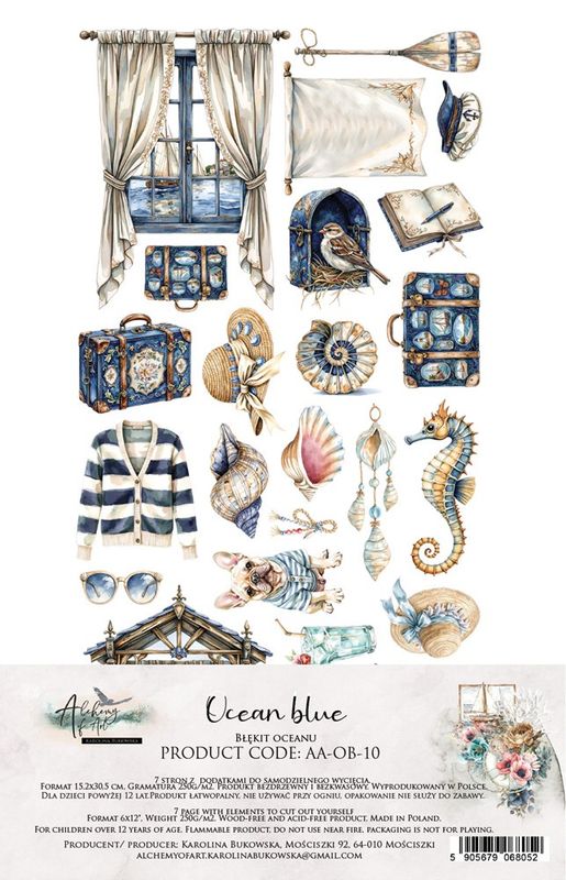 Alchemy of Art Extras to Cut Ocean Blue – 30,5×15 cm