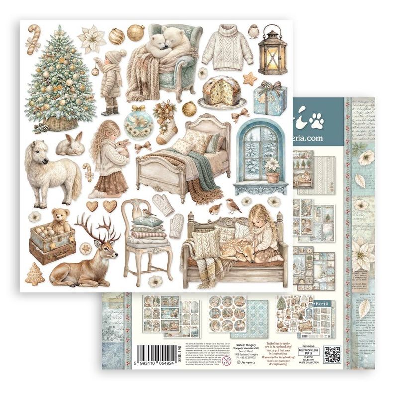 White Christmas 12x12 Inch Paper Pack by Cristina Radovan