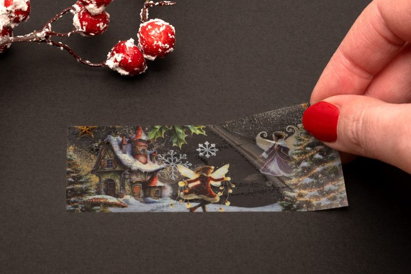 Fairy Winter Transparent Stickers on Roll 51