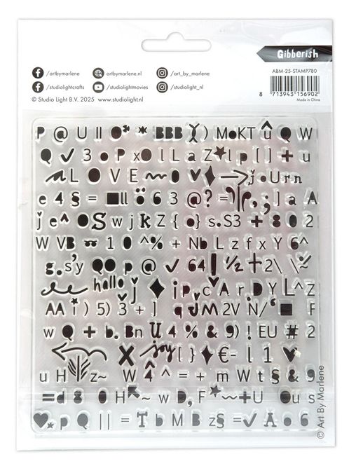 Hovedbilde  Gibberish Clear Stamps 