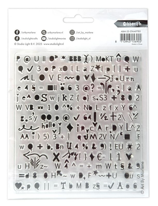  Gibberish Clear Stamps 