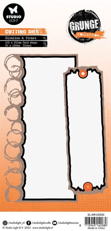 Slimline + Ticket Grunge Dies