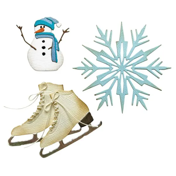 Thinlits Die by Tim Holtz Vault Winter Wishes (10pcs)