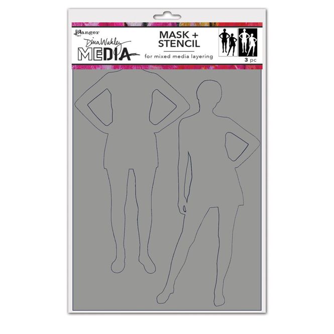 Hovedbilde Dina Wakley MEdia Stencil Old ...