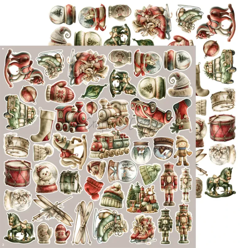 Craft O'Clock - Spirit Of Christmas - Extras Set Mix - 12x12