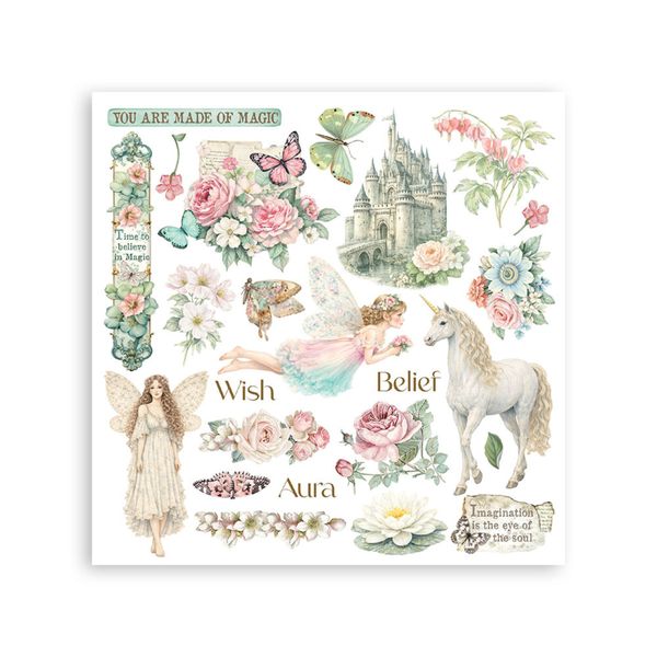 Wonderland Rub-On 15,5x15,5cm Assortment (6pcs) 