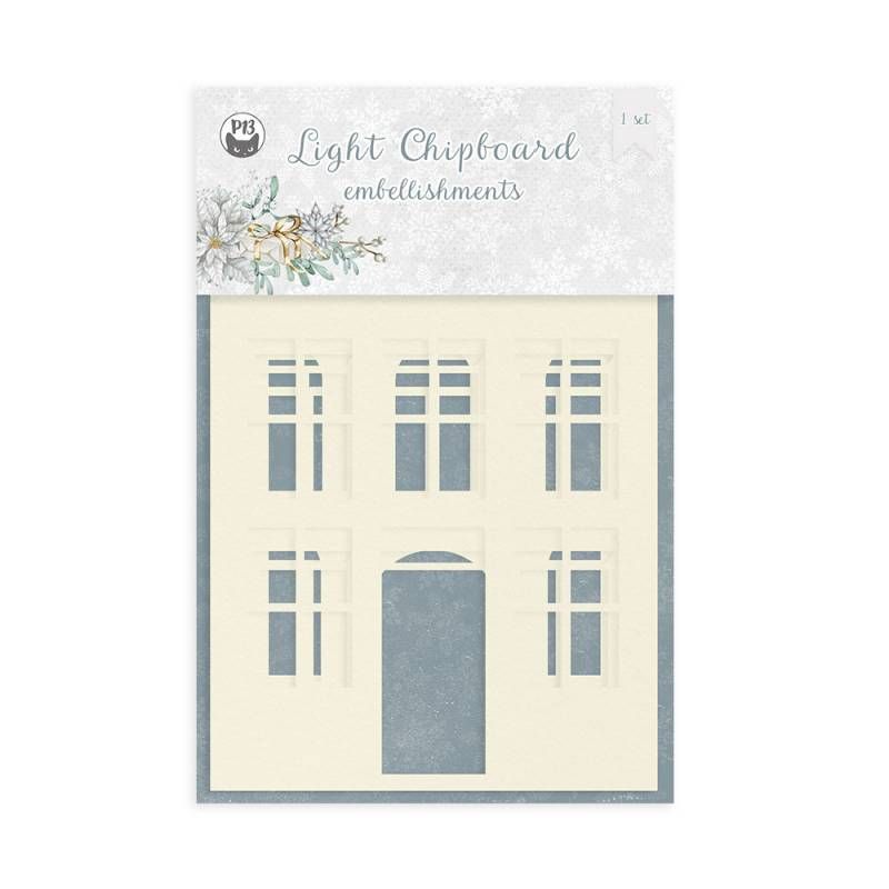 LIGHT CHIPBOARD EMBELLISHMENTS CHRISTMAS CHARM