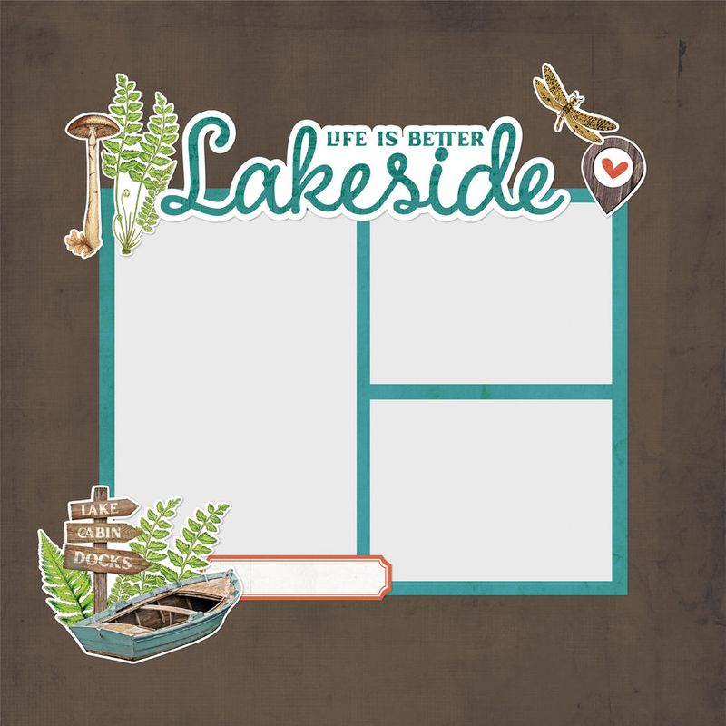 Simple Vintage Lakeside Pages Pieces