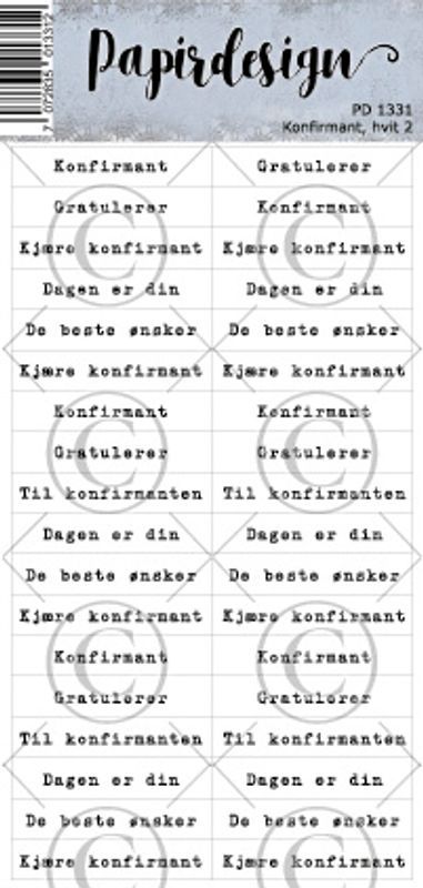 Konfirmant, hvit 2