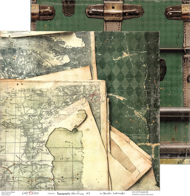 SUMMER ADVENTURES - A SET OF PAPERS 30,5X30,5CM