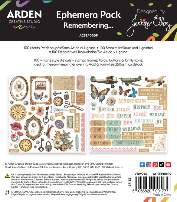 Hovedbilde Remembering... Ephemera Pack ...