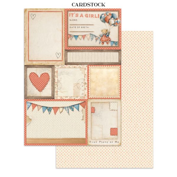 Baby Junk Journal Stickers, Backgrounds, Cut-Outs