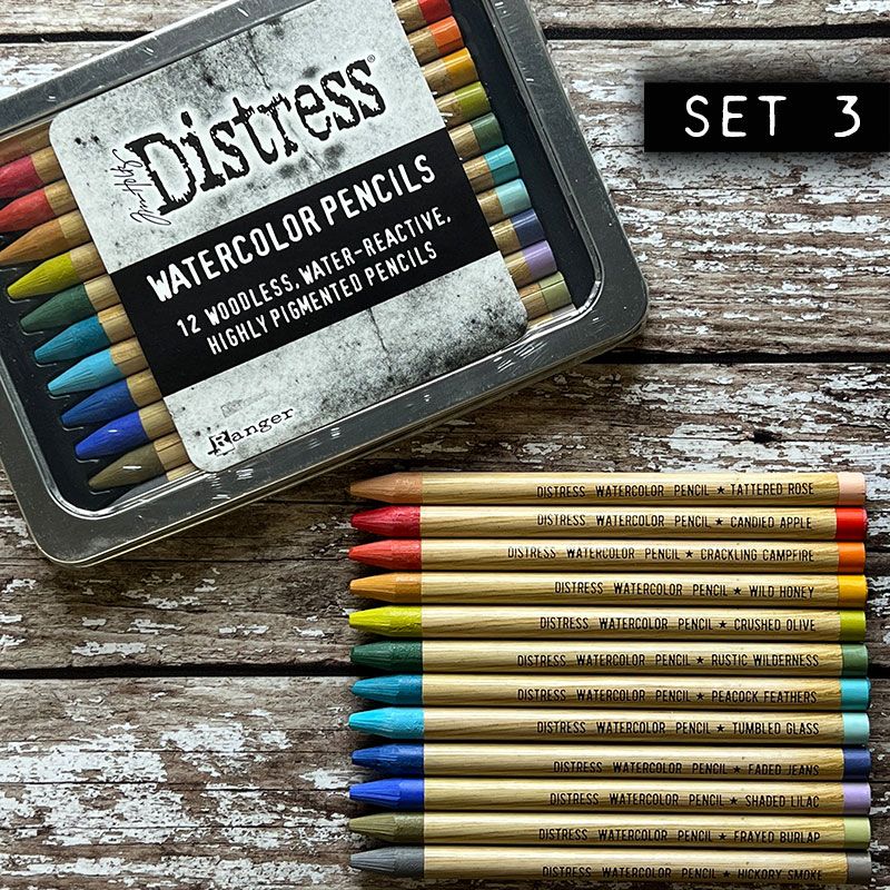 Distress Watercolor Pencils - Set 3